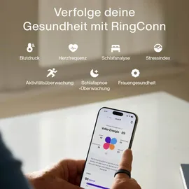 RingConn Smart Ring Gen 3 Größe 12 Brushed Silver