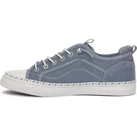 Mustang Damen Schnürschuh Stoffschuh mit Gummisohle rutschfest leicht 1376-308, Größe:38 EU, Farbe:Mehrfarbig - Blau - 38