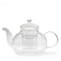 Bali-Homedecor Teekanne Teekanne aus Glas mit Glasfilter - Round Pearl - 800ml In