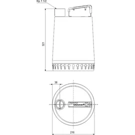 Grundfos Unilift AP12.40.06.A1 mit 10 m Kabel