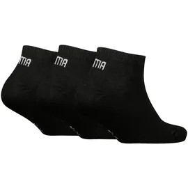 Puma Sneakersocken 3er Pack Schwarz 35-38