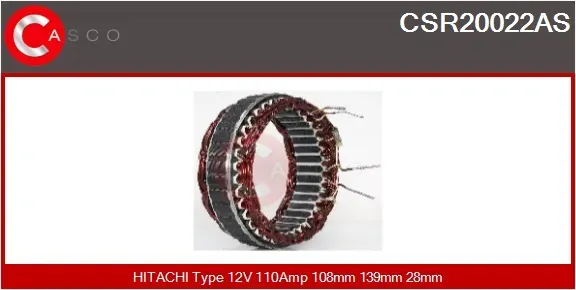 CASCO Stator, Generator csr20022as 139mm