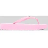 Flip Flops mit Logo Detail, Rosa, 37
