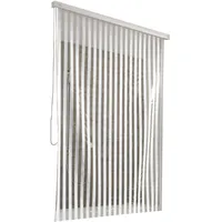 KLEINE WOLKE Duschrollo 128 x 240 cm weiß mit Streifen