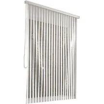 KLEINE WOLKE Duschrollo 128 x 240 cm weiß mit Streifen