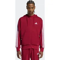 adidas Essentials 3-Streifen French Terry, Herren Kapuzensweater, grün - M