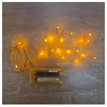 Best Season Mini-Lichterkette LED 20er Batteriebetrieb Gelb-Gold