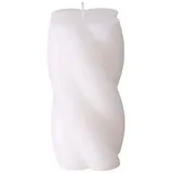 Boltze Dekokerze TWIST 14 cm weiß