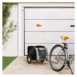 vidaXL Fahrradhundeanhänger schwarz/grau
