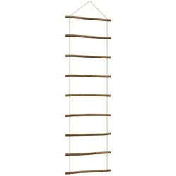 vidaXL Wanddekoration in Leiterform 50x150 cm Natürlicher Zweig