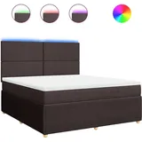 vidaXL Boxspringbett 180 x 200 cm Braun