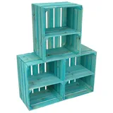 Kistenkolli Altes Land Allzweckkiste 3er Set türkis