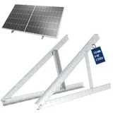 NuaSol Halterung für Solarpanel Aufständerung bis 72 cm 28 Zoll Flachdach PV