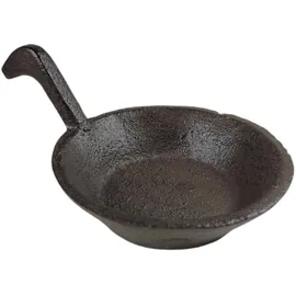 FTWdesign Mini Pfanne Kerzenständer mit 5cm Standfläche - rustikale Tischdeko aus Gusseisen