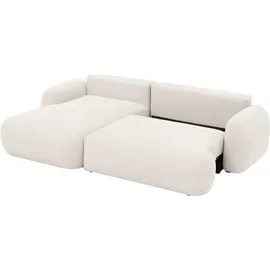 Mirjan24 Eckcouch Boucle 2-Sitzer Beige