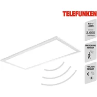 Telefunken KAMA - LED Panel - 308706TF - Mikrowellensensor - Sensorreichweite 8 m - Zeiteinstellung 5 sec, 1min, 3min, 10min. - Tageslichtsensor - ...
