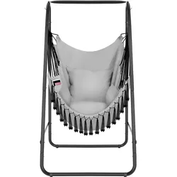 TECTAKE Hängesessel Alison, Boho-Style, Belastbarkeit 160kg