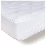 Dreamzie Matratzenschoner 135x200 Gesteppt - Matratzenauflage bis 40 cm Höhe mit Gummizug - Matratzenschoner 135x200 - Öko-Tex und atmungsaktiv - Nicht wasserdicht