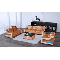 JVmoebel Sofa Graue Designer Couchgarnitur 3+2+1 Modernes Design Neu Sofa, Made in Europa braun