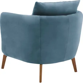 Schöner Wohnen Sessel Pearl Polyester 86 x 68 x 86 cm Blau/Grau