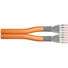 Professional Twisted-Pair Duplex Verlegekabel, Cat7, S/FTP, ohne Stecker, 100m, orange, Dca (DK-1743-VH-D-1)