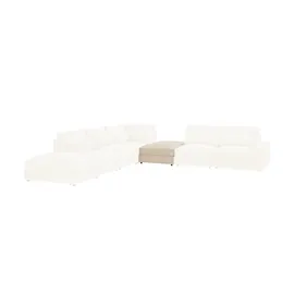 Sofa.de Hocker Branna 90 x 45 x 120 cm Beige/Grau