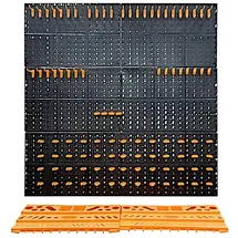 Estexo Lochwand Stahl 104-tlg. grau