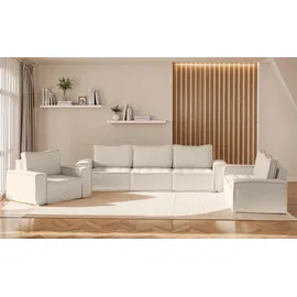 Fun Möbel SOFASET Sande 3-2-1 Stoff Alpine