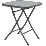Trendline Glastisch Terni klappbar anthrazit 60 x 60 x 71 cm