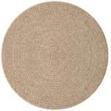 vidaXL Teppich ZIZUR Ø 200 cm Jute-Optik Indoor und Outdoor