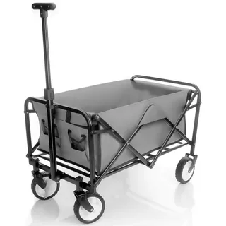 BigDean Bollerwagen faltbar grau