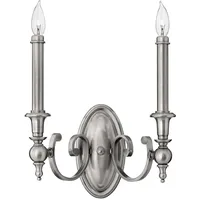 Elstead Lighting Wandlampe Leuchte Stahl Nickel H 38,1 cm