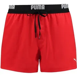 PUMA Herren Badehose Badeshorts Logo Swim Shorts 100000030 ROT S