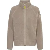 DERBE Damen Fleecejacke Kuschelby - Beige 46 - Teddy | Fleece | Weich | Übergangsjacke - 46