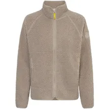 DERBE Damen Fleecejacke Kuschelby - Beige 46 - Teddy | Fleece | Weich | Übergangsjacke - 46