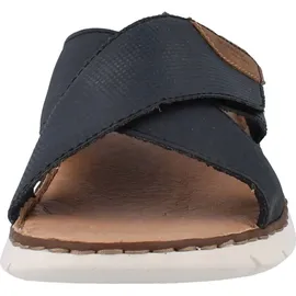 Rieker Pantoletten 25283, Männer Slipper,Backless,Mules,Gartenschuhe,Sommerschuhe,sommerclogs,Sandalen,Freizeitschuhe,blau (14),41 EU / 7.5 UK