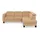 sit&more Ecksofa SIT & MORE "Belluci L-Form", braun (macciato), B:249cm H:85cm T:195cm, Sofas, Ecksofa, inklusive Federkern, wahlweise mit Bettfunktion und Bettkasten