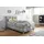 Home Affaire Boxspringbett HOME AFFAIRE "Salo", grau (hellgrau), B:104cm L:211cm, Struktur (100% Polyester);Bezug der Spiegelfläche Matratzendrell aus 100% Polyester;Samtoptik (100% Polyester), Komplettbetten, Boxspringbett, incl.