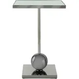 Kayoom Beistelltisch KAYOOM "Leva 125, Ablagefläche für Deko, Edelstahlgestell, Spiegelglasplatte", grau (graphit, silber, silber), B:42cm H:62cm T:42cm, 100% Edelstahl, 100% Spiegelglas, Tische, Beistelltisch, modern, stabil, edel, modern, Edelstahlgestell