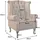 Riess-Ambiente Ohrensessel CHESTERFIELD Mikrofaser 85 x 105 x 70 cm Antik Braun