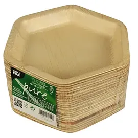 Papstar Teller Palmblatt 6-eckig 23,5 cm
