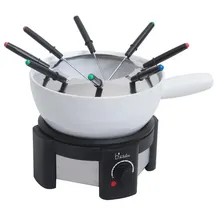 BIKITCHEN fondue 200 Fondue 1500 W 8 Fonduegabeln, für Lebensmittel, kabelgebunden, Kontrollleuchte, stufenloser Temperaturregler,