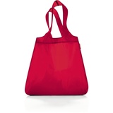Reisenthel mini maxi shopper - Faltbarer kompakter Rucksack -wasserabweisend, Farbe:rot