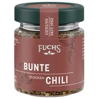 Fuchs Gewürze - Bunte Chili Flocken | Scharfe Gewürzmischung | 35 g