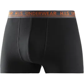 H.I.S. Boxershorts unifarben schwarz S 4er Pack