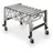 Holzstar Rollbahn Stahl/Kunststoff weiß 130 cm mobil