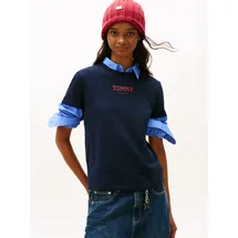 Tommy Hilfiger Tommy Jeans Kurzarmshirt TJW REG ESSENTIAL LOGO 2 TEE EXT blau XL (42)