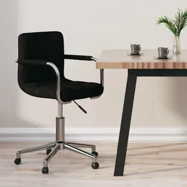 vidaXL Bürostuhl Drehbar Stoff Schwarz