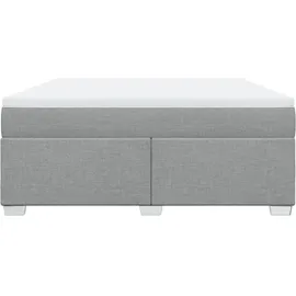 vidaXL Boxspringbett 180 x 200 cm Hellgrau