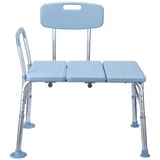 UISEBRT Badewannensitz Senioren Höhenverstellbar Duschstuhl für Badewanne, Duschhocker mit Rückenlehne und Armlehnen, Anti-Rutsch, Badewannenstuhl Einstiegshilfe bis 150 kg